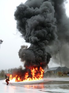 blusdeken van Firetexx voor blussen dieselbrand